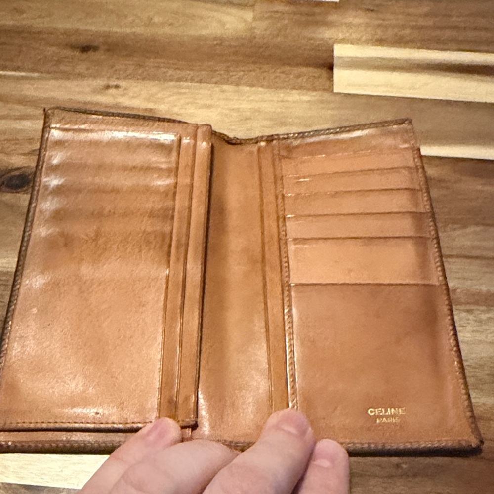 Celine Brown Leather Wallet - Picture 3 of 11